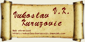 Vukoslav Kuruzović vizit kartica